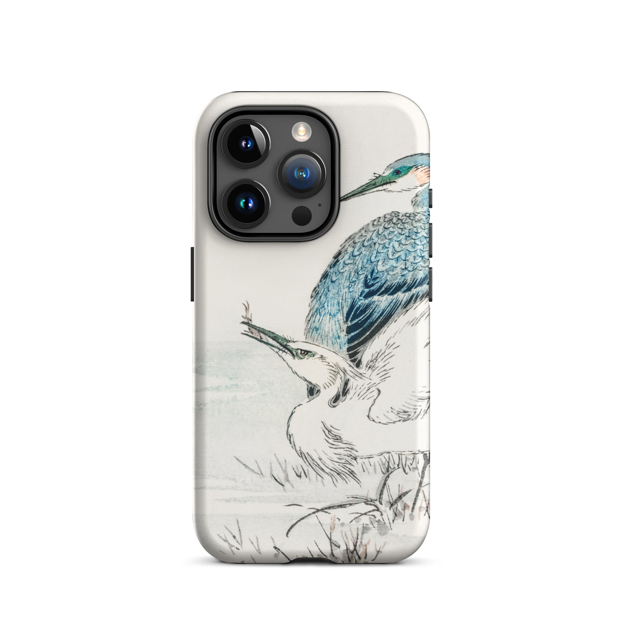Heron and Egret Numata Kashu Bird Art Iphone Case, 15 Pro / Matte, Bird Themed Phone Case
