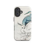 Heron and Egret - Numata Kashu Bird Art Iphone Case, 16 / Matte, Bird-themed Phone Case