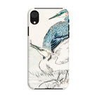Heron and Egret Numata Kashu Bird Art Iphone Case, Xr / Matte, Phone Case Artistic Illustration Herons Egrets Traditional Asian