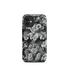 Hexacoralla Six Rayed Star Corals Ernst Haeckel Iphone Case, 12 Mini / Matte, Black White Coral Patterned Phone Case