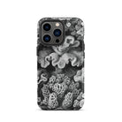Hexacoralla Six Rayed Star Corals Ernst Haeckel Iphone Case, 13 Pro / Matte, Black White Coral Patterned Phone Case