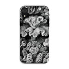 Hexacoralla Six-rayed Star Corals - Ernst Haeckel Iphone Case, Xr / Matte, Black White Coral-patterned Phone Case