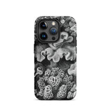 Hexacoralla Six-rayed Star Corals - Ernst Haeckel Phone Case Iphone 15 Pro / Matte Black White Coral-patterned Phone Case Ernst Haeckel,
