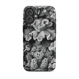 Hexacoralla Six-rayed Star Corals - Ernst Haeckel Phone Case Iphone 16 Plus / Matte Black White Coral-patterned Phone Case Ernst Haeckel,