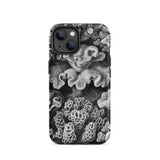 Hexacoralla Six-rayed Star Corals - Ernst Haeckel Phone Case Iphone 14 / Matte Black White Coral-patterned Phone Case Ernst Haeckel,