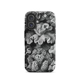 Hexacoralla Six-rayed Star Corals - Ernst Haeckel Phone Case Iphone 16 / Matte Black White Coral-patterned Phone Case Ernst Haeckel,