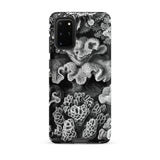 Hexacoralla Six-rayed Star Corals - Ernst Haeckel Phone Case Samsung Galaxy S20 Plus / Matte Black White Coral-themed Phone Case Intricate