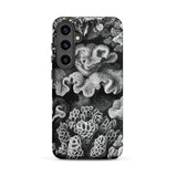 Hexacoralla Six-rayed Star Corals - Ernst Haeckel Phone Case Samsung Galaxy S24 Plus / Matte Black White Coral-themed Phone Case Intricate