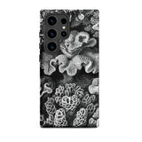 Hexacoralla Six-rayed Star Corals - Ernst Haeckel Phone Case Samsung Galaxy S24 Ultra / Matte Black White Coral-themed Phone Case Intricate