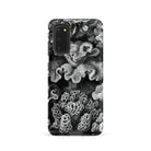 Hexacoralla Six Rayed Star Corals Ernst Haeckel Samsung Case, Galaxy S20 / Matte, Smartphone Black White Coral Reef Design