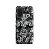 Hexacoralla Six-rayed Star Corals - Ernst Haeckel Samsung Case, Galaxy S20 / Matte, Smartphone Black White Coral Reef Design