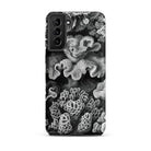 Hexacoralla Six Rayed Star Corals Ernst Haeckel Samsung Case, Galaxy S21 Plus / Matte, Black White Patterned Phone Case Coral Reef Design