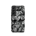 Hexacoralla Six Rayed Star Corals Ernst Haeckel Samsung Case, Galaxy S22 / Matte, Black White Phone Case Detailed Coral Reef Design