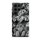 Hexacoralla Six Rayed Star Corals Ernst Haeckel Samsung Case, Galaxy S23 Ultra / Matte, Smartphone Black White Coral Pattern Case