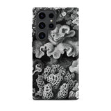 Hexacoralla Six-rayed Star Corals - Ernst Haeckel Samsung Case, Galaxy S23 Ultra / Matte, Smartphone Black White Coral Pattern Case
