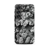 Hexacoralla Six-rayed Star Corals - Ernst Haeckel Samsung Case, Galaxy S25 Plus / Matte, Black White Phone Case Coral Pattern
