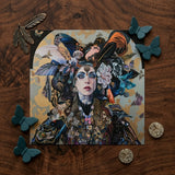 The Hierophant - Surreal Tarot Art Print / Canvas Vibrant Intricately Detailed Art Print Woman Adorned Elaborate Surreal Tarot Art, Tarot,