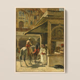 Hindu Merchants - Edwin Lord Weeks Art Print / Canvas, 12x16’’ / 31x41cm / Natural Frame, Posters Prints & Visual Artwork, Toby Leon