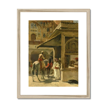 Hindu Merchants - Edwin Lord Weeks Art Print, Framed Painting Middle Eastern Scene