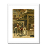Hindu Merchants - Edwin Lord Weeks Art Print, Orientalist Street Scene