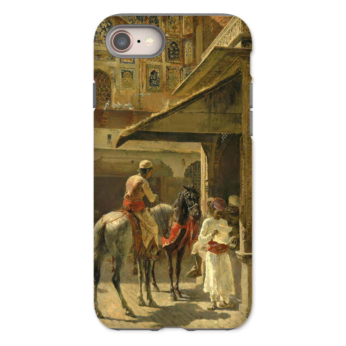 Hindu Merchants Edwin Lord Weeks Iphone Case, 8 / Matte, Phone Case Classical Painting Riders Horses Ornate Middle