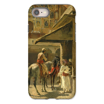 Hindu Merchants - Edwin Lord Weeks Iphone Case, 8 / Matte, Phone Case Classical Painting Riders Horses Ornate Middle
