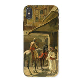 Hindu Merchants - Edwin Lord Weeks Iphone Case, x / Matte, Phone Case Classical Painting Horsemen Figures Middle Eastern