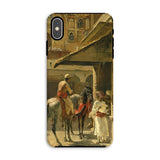 Hindu Merchants - Edwin Lord Weeks Iphone Case, Xs Max / Matte, Phone Case Classical Painting Mounted Horsemen Figures Middle