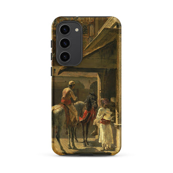 Hindu Merchants - Edwin Lord Weeks Phone Case Samsung Galaxy S23 Plus / Matte Phone Case Detailed Classical Painting Two Figures Horses