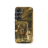 Hindu Merchants - Edwin Lord Weeks Samsung Case, Galaxy S25 / Matte, Smartphone Case Classical Painting Indian Scene Figures Horses