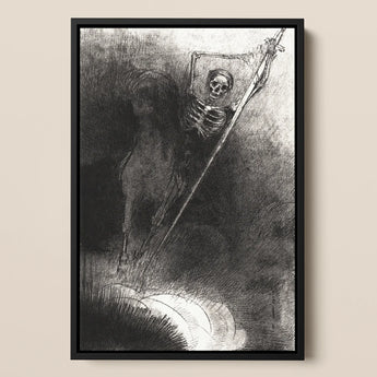 And His Name that Sat on Him was Death - Stampa d'arte di Odilon Redon / Tela, 12x17’’ / A3 / Cornice nera, Poster Stampe & Arte visiva, Toby