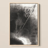 And His Name that Sat on Him was Death - Stampa d'arte di Odilon Redon / Tela, 12x17’’ / A3 / Cornice naturale, Poster Stampe & Arte visiva,