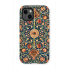 Holland Park Carpet - William Morris Iphone Case, 13 Mini / Matte, Ornate Floral Patterned Iphone Case Intricate Designs Blue
