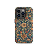 Holland Park Carpet - William Morris Iphone Case 14 Pro / Matte Floral Patterned Phone Pattern, Morris’s Horticultural Splendor, Mobile