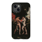 Holy Hell - Neoclassical Gay Mythology Iphone Case, 13 / Matte, Black Iphone Case Painting Two Nude Men