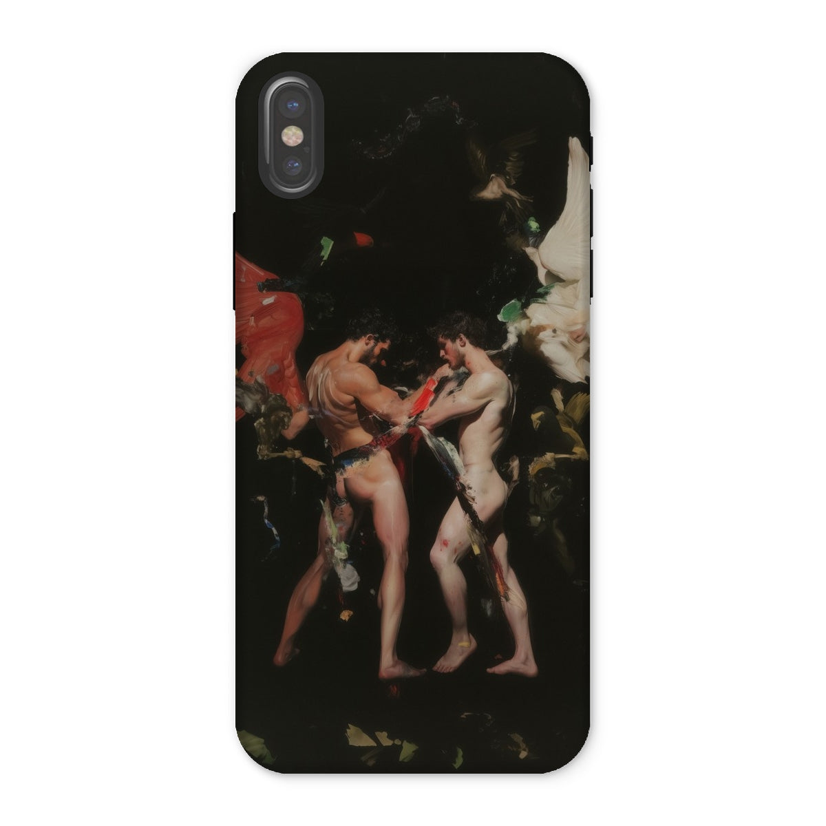 Holy Hell - Neoclassical Gay Mythology Iphone Case, x / Matte, Phone Case Classical Painting