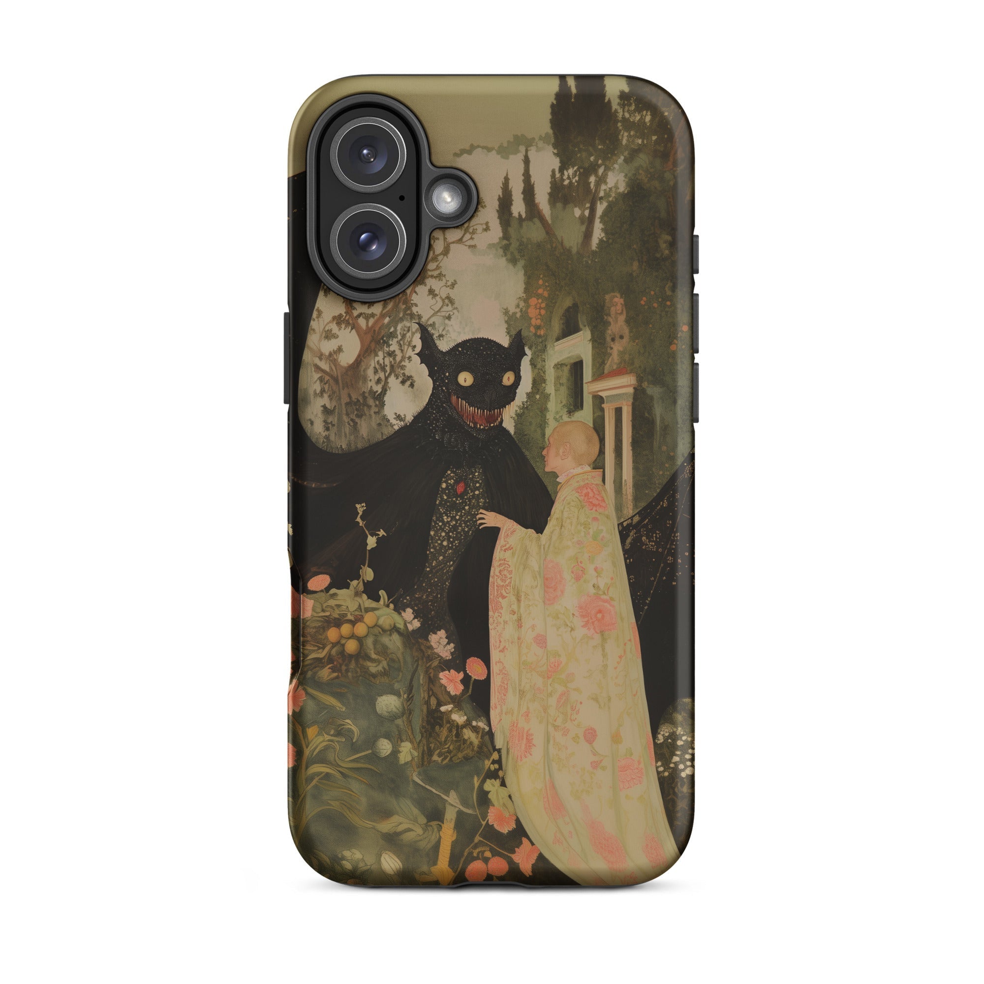 Home Sweet Creepy Cute Demon Art Iphone Case, 16 Plus / Matte, Artistic Phone Case