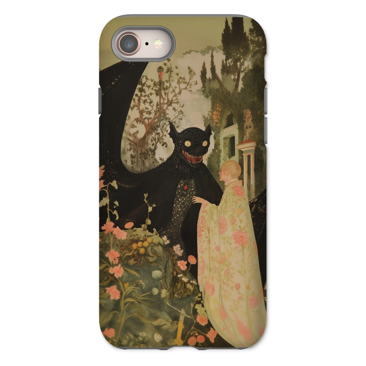 Home Sweet Creepy Cute Demon Art Iphone Case, 8 / Matte, Phone Case Dark Fantasy Illustration