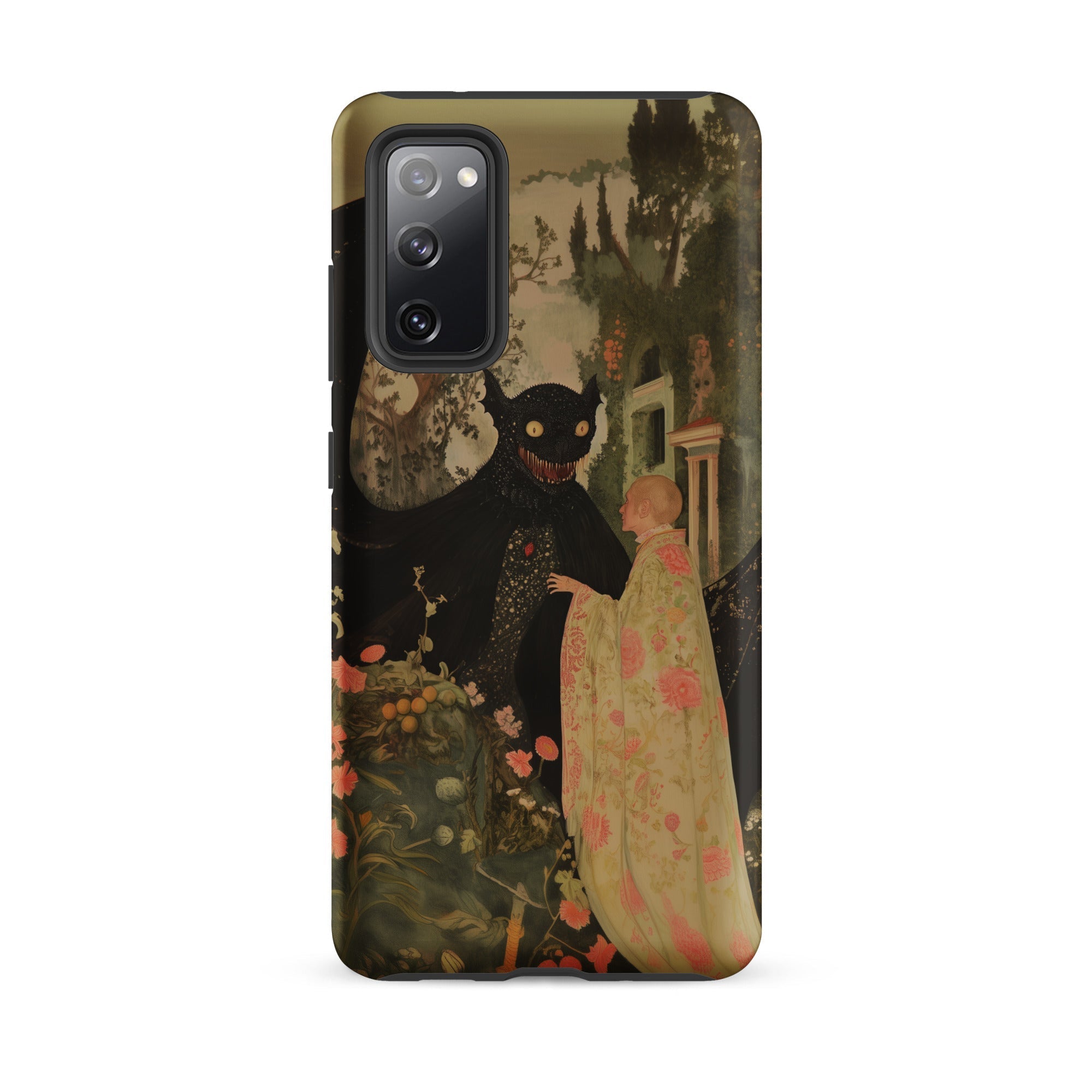 Home Sweet Creepy Cute Demon Art Samsung Case, Galaxy S20 Fe / Matte, Black Smartphone Case Whimsical Dark Art Print Monster