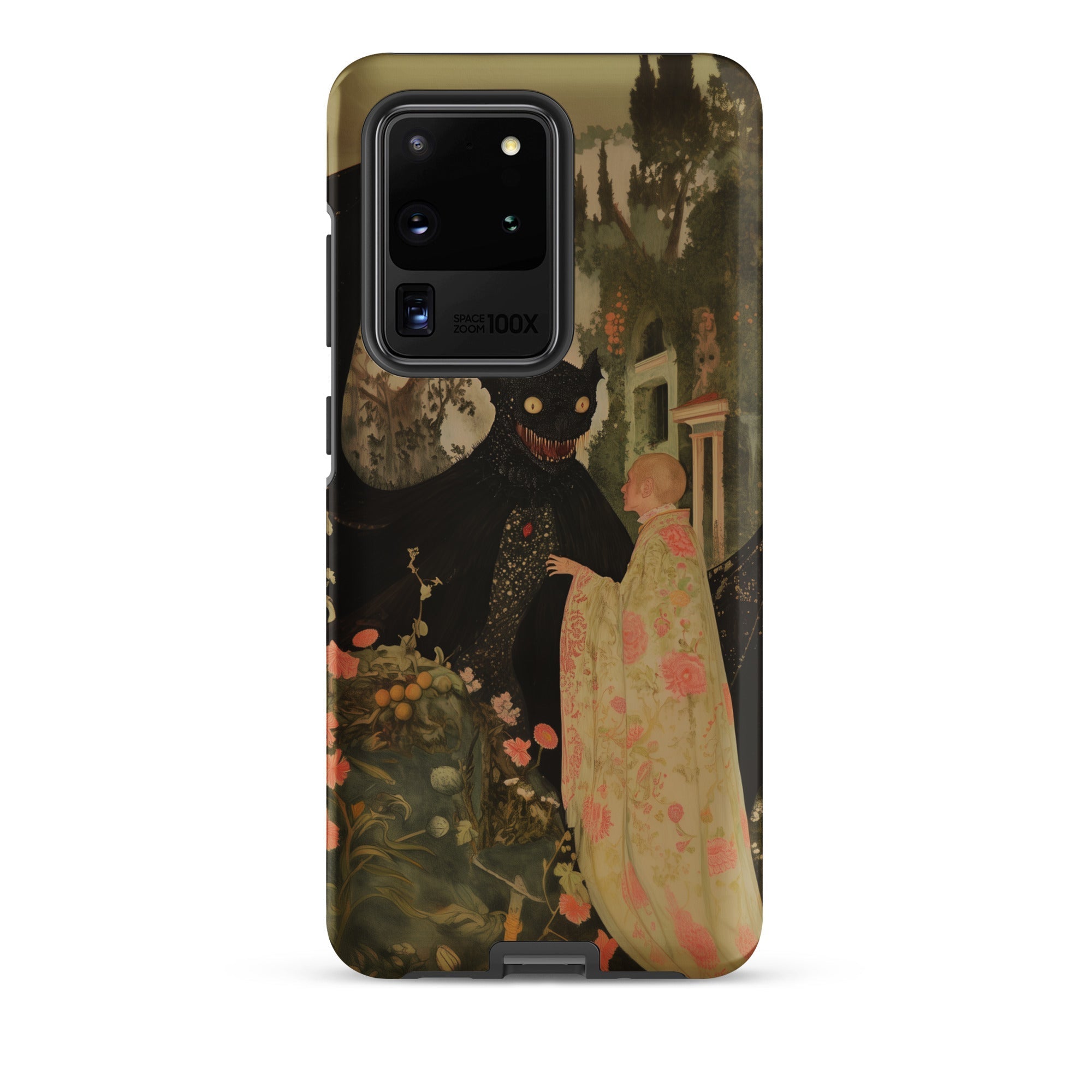Home Sweet Creepy Cute Demon Art Samsung Case, Galaxy S20 Ultra / Matte, Smartphone Case Dark Stylized Monster Eyes Wide Grin