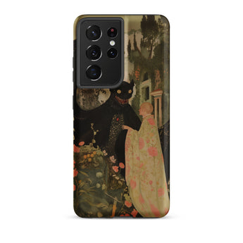 Home Sweet - Creepy Cute Demon Art Samsung Case, Galaxy S21 Ultra / Matte, Black Smartphone Case Dark Fantasy Art Print