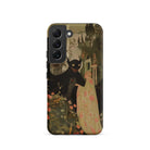 Home Sweet Creepy Cute Demon Art Samsung Case, Galaxy S22 / Matte, Black Smartphone Case Whimsical Illustration Horned Creature Person