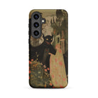 Home Sweet Creepy Cute Demon Art Samsung Case, Galaxy S24 Plus / Matte, Black Smartphone Case Whimsical Illustration Shadowy Creature Eyes