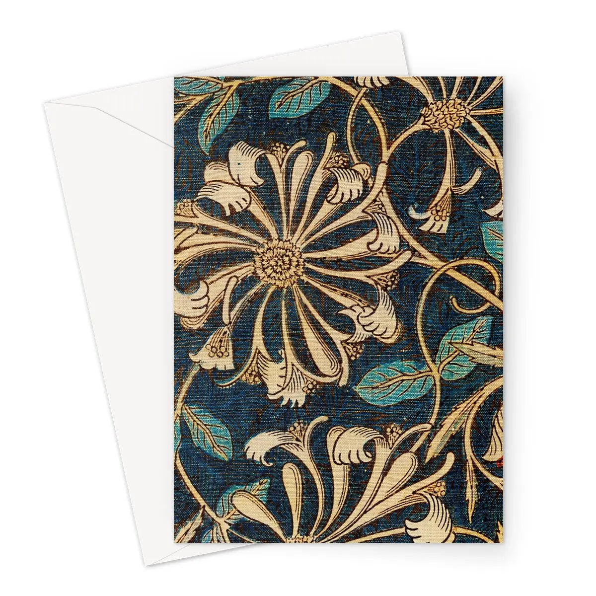 Honeysuckle 3 By William Morris Greeting Card - A5 Portrait / 10 Cards - Greeting & Note Cards - Aesthetic Art