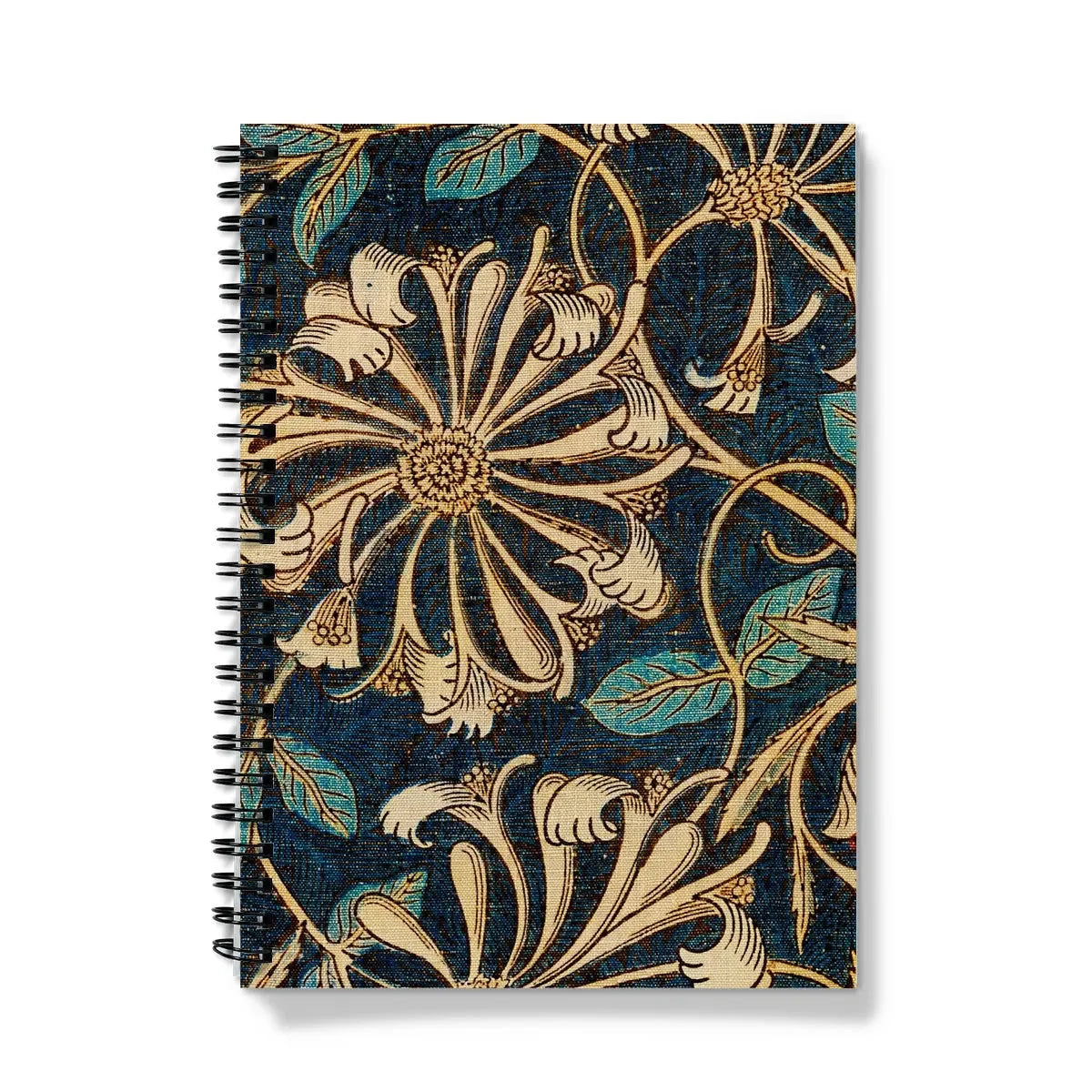 Honeysuckle 3 By William Morris Notebook - A5 - Graph Paper - Notebooks & Notepads - Aesthetic Art
