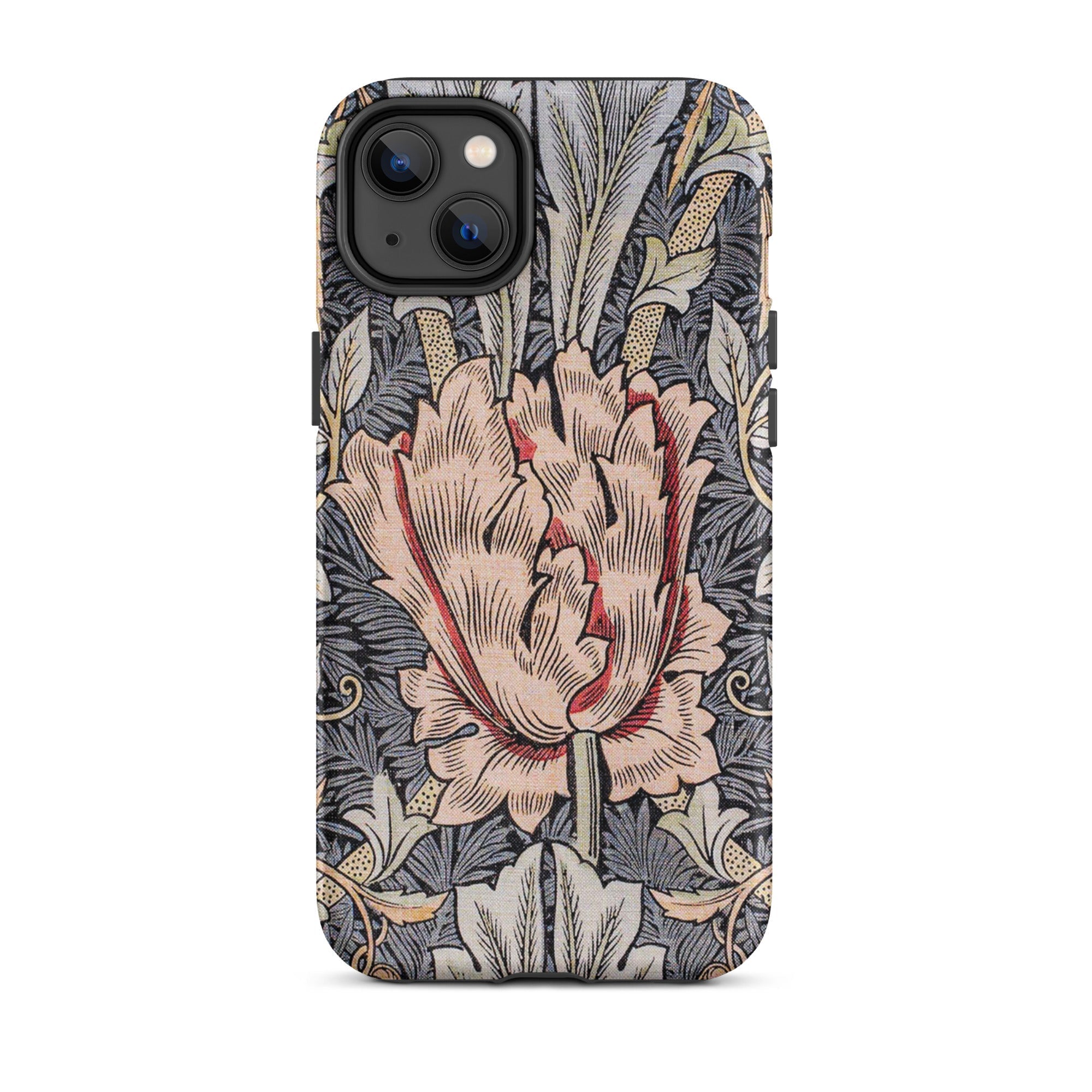Honeysuckle - William Morris Floral Art Iphone Case, 14 Plus / Matte, Floral Patterned Phone Case
