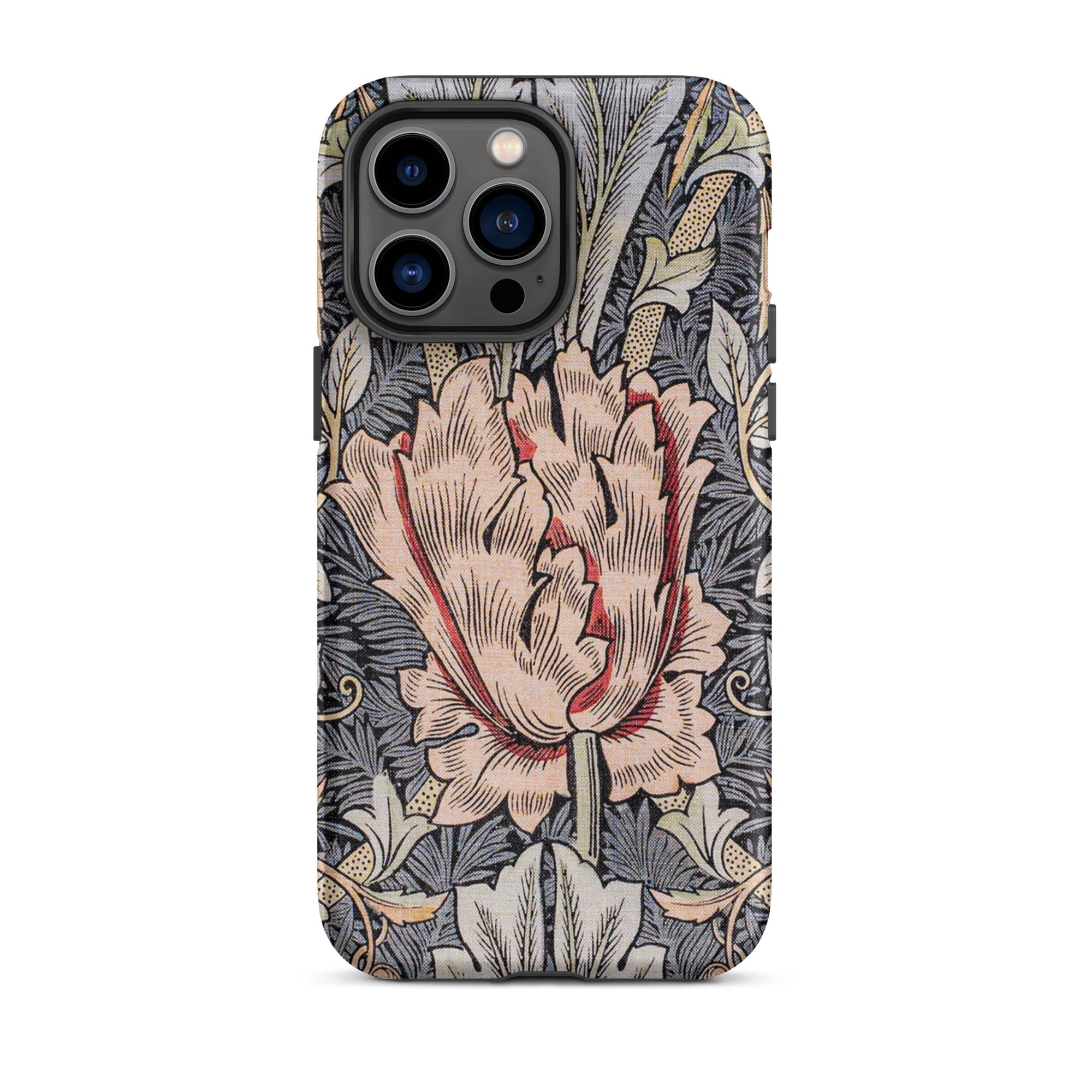 Honeysuckle - William Morris Floral Art Iphone Case, 14 Pro Max / Matte, Floral Patterned Iphone Case