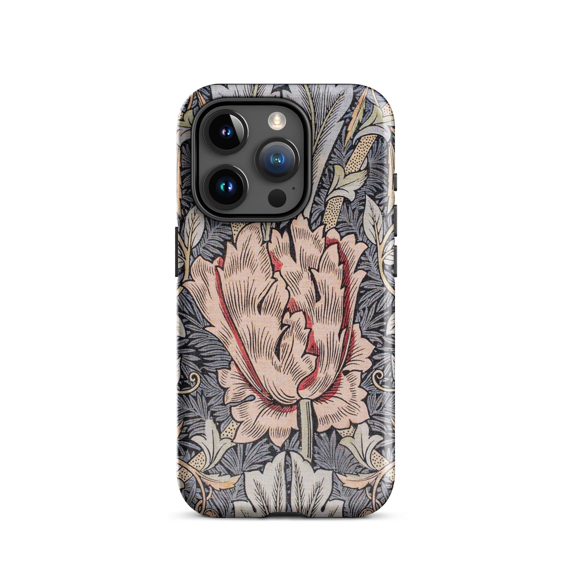 Honeysuckle - William Morris Floral Art Iphone Case, 15 Pro / Matte, Floral Patterned Phone Case
