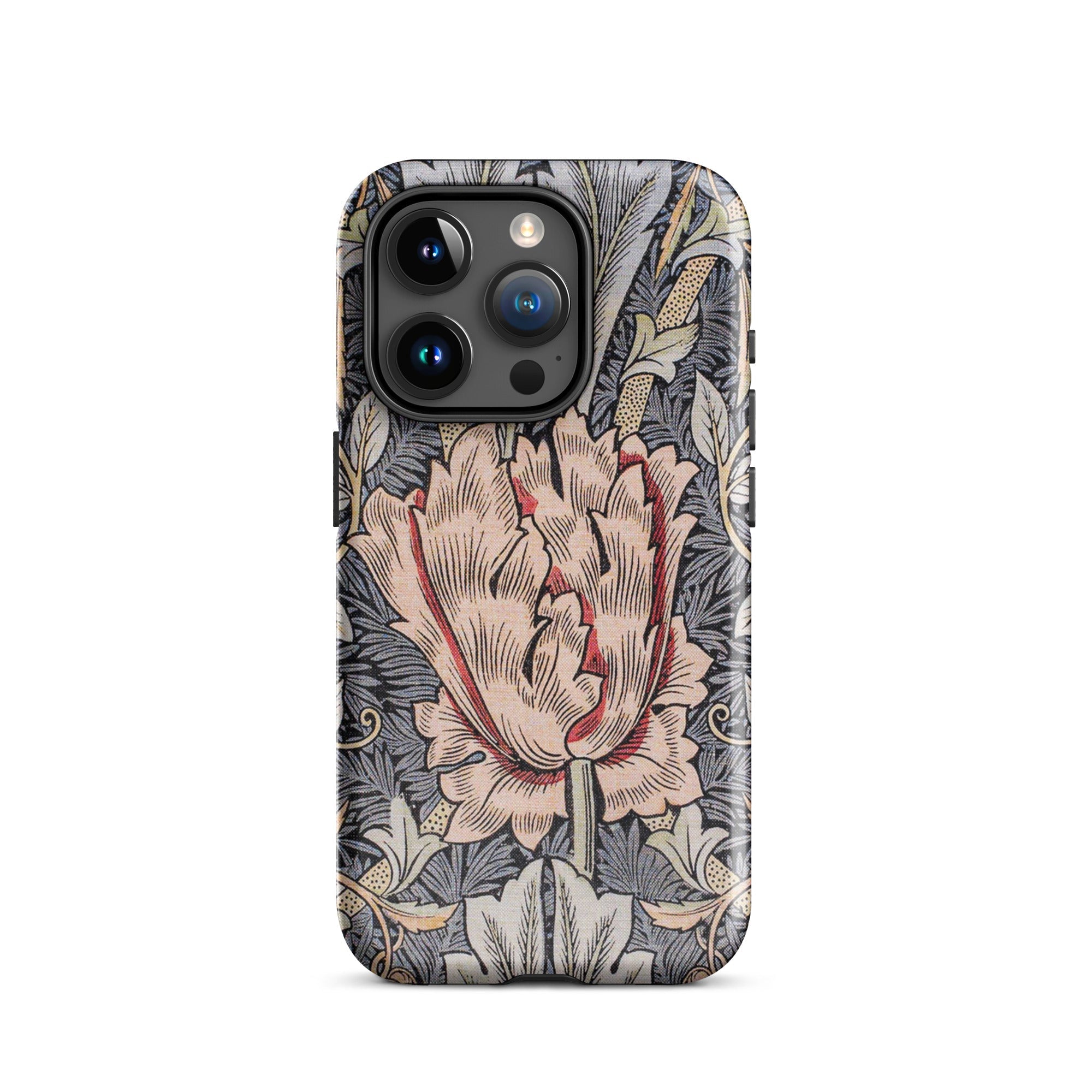 Honeysuckle - William Morris Floral Art Iphone Case, 15 Pro / Matte, Floral Patterned Phone Case