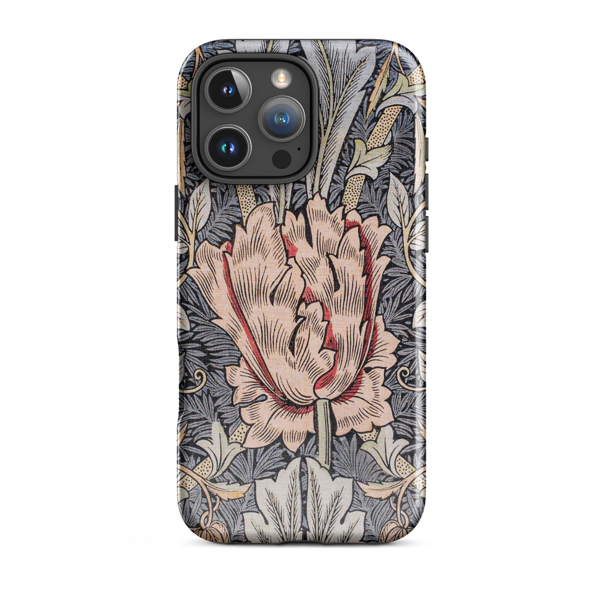Honeysuckle - William Morris Floral Art Iphone Case, 15 Pro Max / Matte, Floral Patterned Phone Case